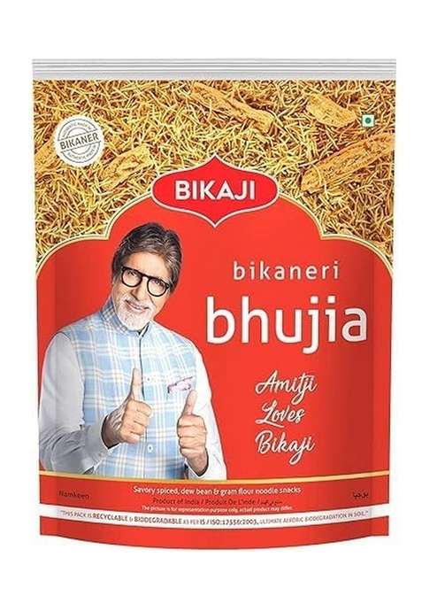 Pink Delight Bikaji Bikaneri Bhujia| Crispy Barki Sev |1 Kg Each | Pack Of 3| 3