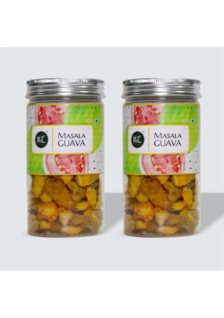 Irie Masala Guava | A Unique Indian Fruit Snack Tangy Dried Seasoned With Traditional Spices Sweet Spicy And Flavor Fusion All Natural Pack Of 2 150G Each - Indya