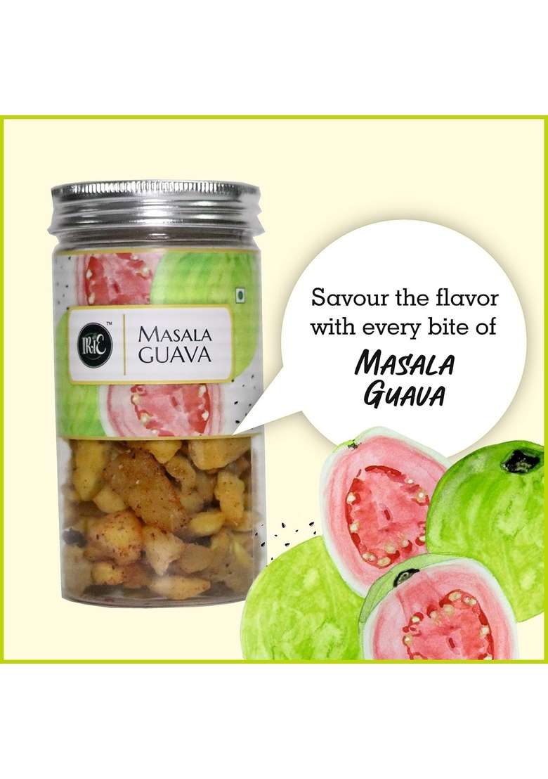 Irie Masala Guava | A Unique Indian Fruit Snack Tangy Dried Seasoned With Traditional Spices Sweet Spicy And Flavor Fusion All Natural Pack Of 2 150G Each - Indya