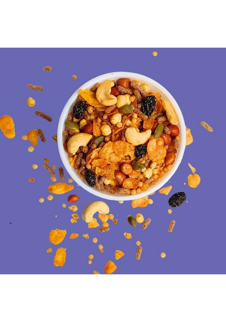 Paaramparik Laddoos Aaramparik Navratan Namkeen Mixture| Roasted Premium Snack With Jowar Ragi Cashew Raisin| No Palm Oil| Healthy Indian Oil Pack Of 2 100Gmx2 - Indya