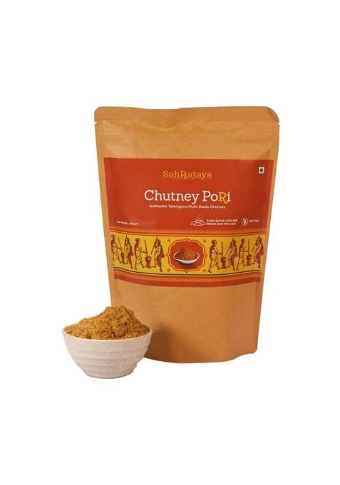 Sahrudaya Chutney Pori | South Indian Style Molgapudi Instant Gunpowder Perfect For Idli Dosa Appam Rice Chapati Roti Ready To Use 250 G Pack Of 2