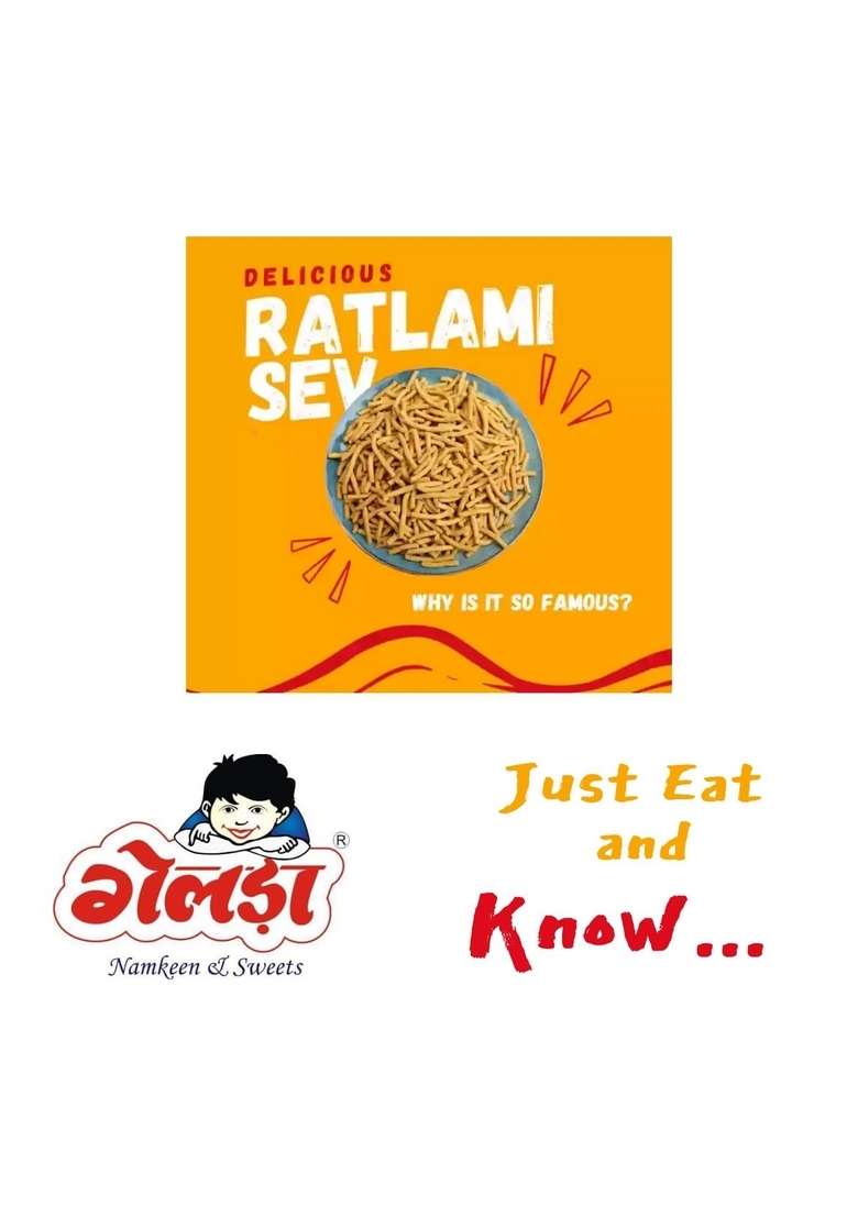 Gelda Namkeen Ratlami Mixture Snack | Handmade And Healthy Snacks Orignal Mix 250X3 Pack of 1 - Indya