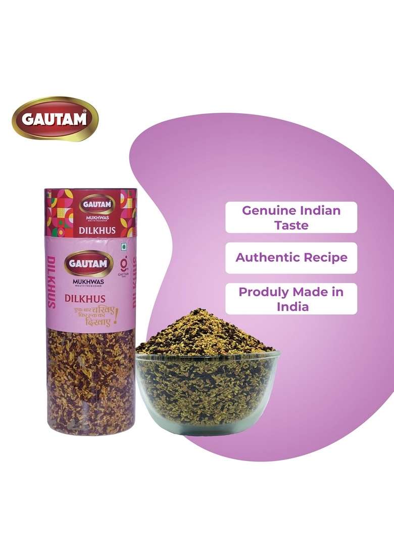 Gautam Dilkhus Mukhwas 525G Bottle Pack Of 1 - Indya