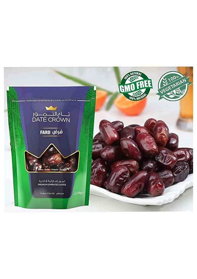 Pink Delight Date Crown Dates Premium Emirates Pouch Pack Of 2 Dry 500 Gram Each - Indya