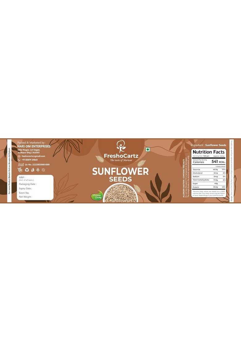 Freshocartz Healthy Seeds Combo Pack | Pumpkin Sunflower Watermelon For Eating Weight Loss Snacking Jar 500Gm Each - Indya