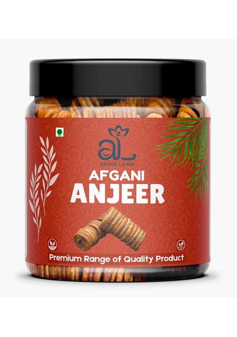 Al Anand Laxmi Premium Dried Afghani Anjeer | Rich In Fiber Calcium Iron Nutrients Soft Sweet Dry Fruit Healthy Snack 900Gm - Indya