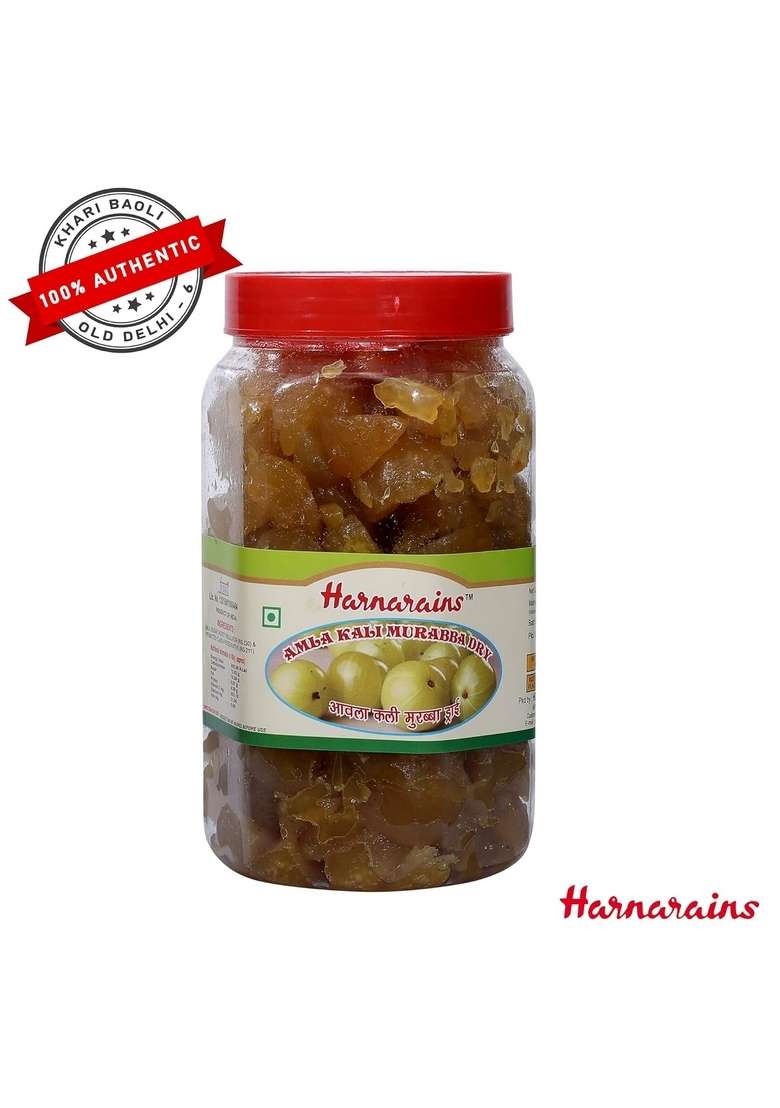 Harnarains International Old Delhi Murabba Amla Glazed Dry 900 Grams - Indya