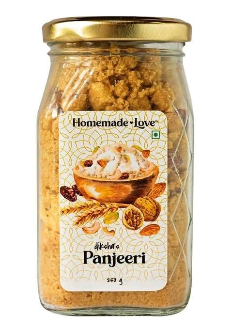 Homemade Love Dry Fruit Panjeeri 250G | Made With Whole Wheat Flour Ghee Edible Gum And Fruits Immunity Booster