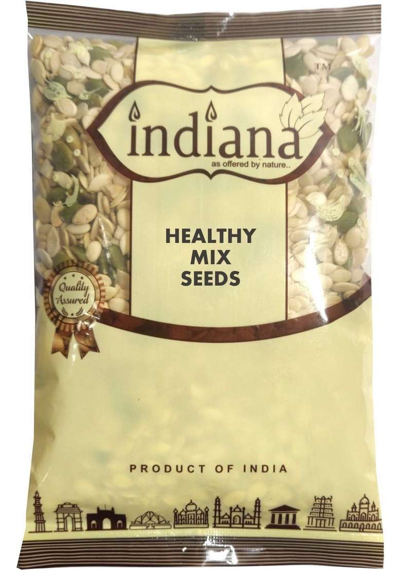Indiana As Offered By Nature Raw Pumpkin Watermelon Sunflower And Muskmelon Seeds 4 In 1 Healthy Mix 250Gm - Indya