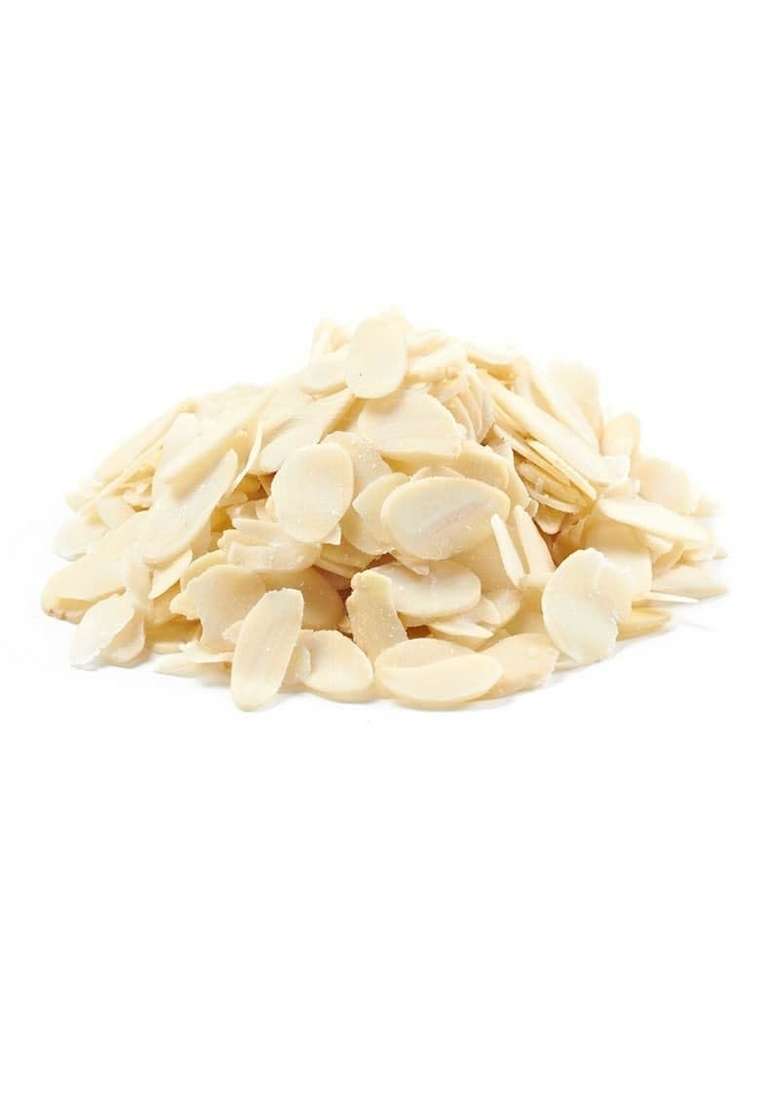 Indiana As Offered By Nature Sliced California Almonds 100G Roasted Badam Flakes For Topping On Cake Milk Salads - Indya