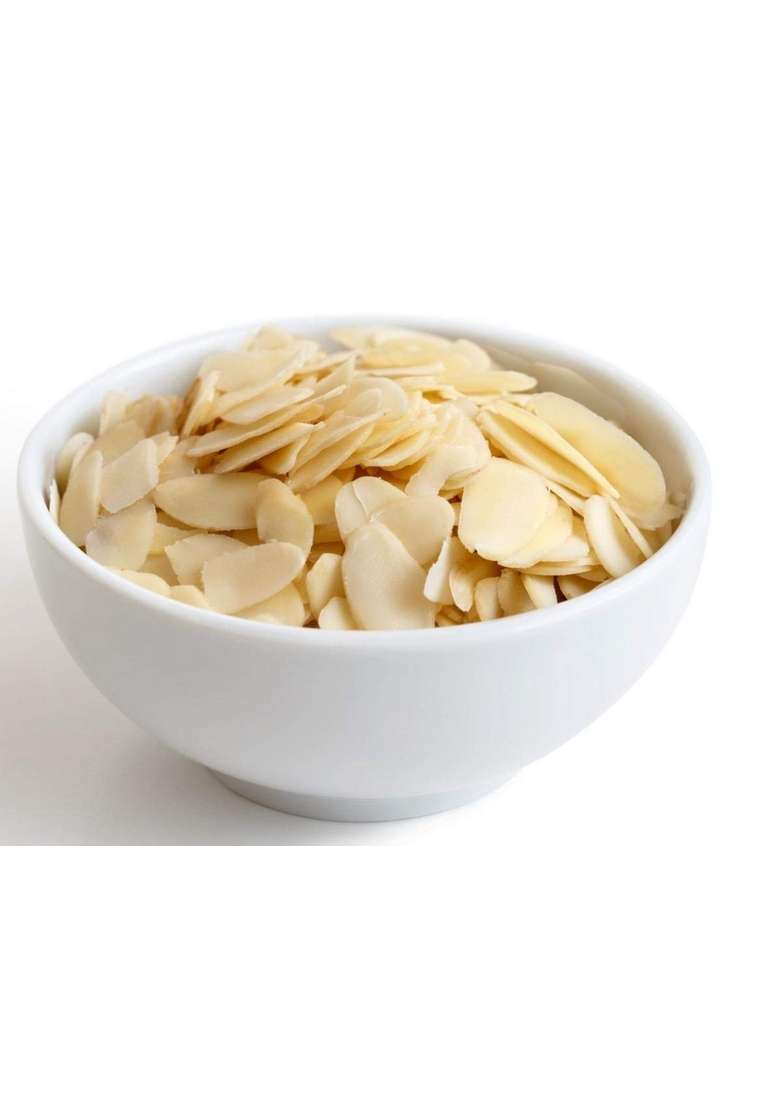 Indiana As Offered By Nature Sliced California Almonds 100G Roasted Badam Flakes For Topping On Cake Milk Salads - Indya