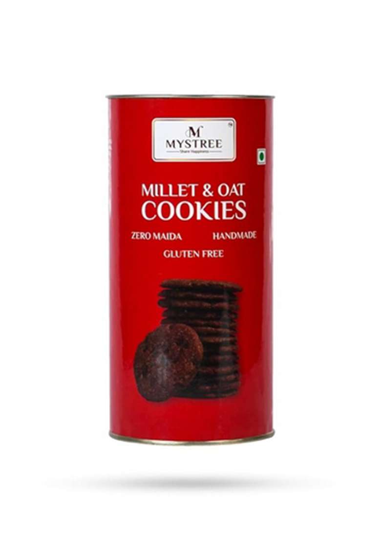 Mystree Millet Oat Cookies 210G | Rich In Protein Fiber Healthy Gluten Free Snack No Maida Ready To Eat Delicious And Nutritious Elevate Your Recipes With Tropical Goodness Perfect For Guilt Snacking Anytime - Indya