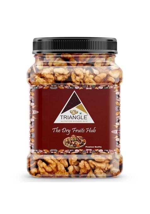 Triangle Nutrition In Every Bite Walnuts Kernels 1000G | Akhrot Giri 2 Piece No Preservatives| Plastic Jar Pack |Crunchy Nuts|Walnut Without Shell Wallnuts Halves 1 Kg