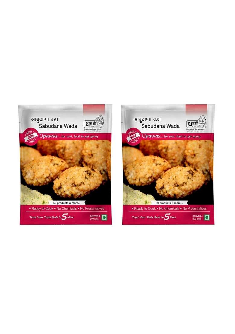 Dhanashree Gruha Udyog Instant Sabudana Wada 200 G Pack Of 2 - Indya