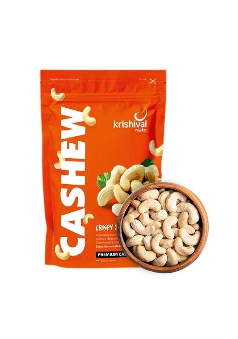 Krishival Nuts Popular Cashews | 500G 2 X 250G Packs 100 Natural Whole Crunchy Nutritious Delicious Gluten Free High Protein