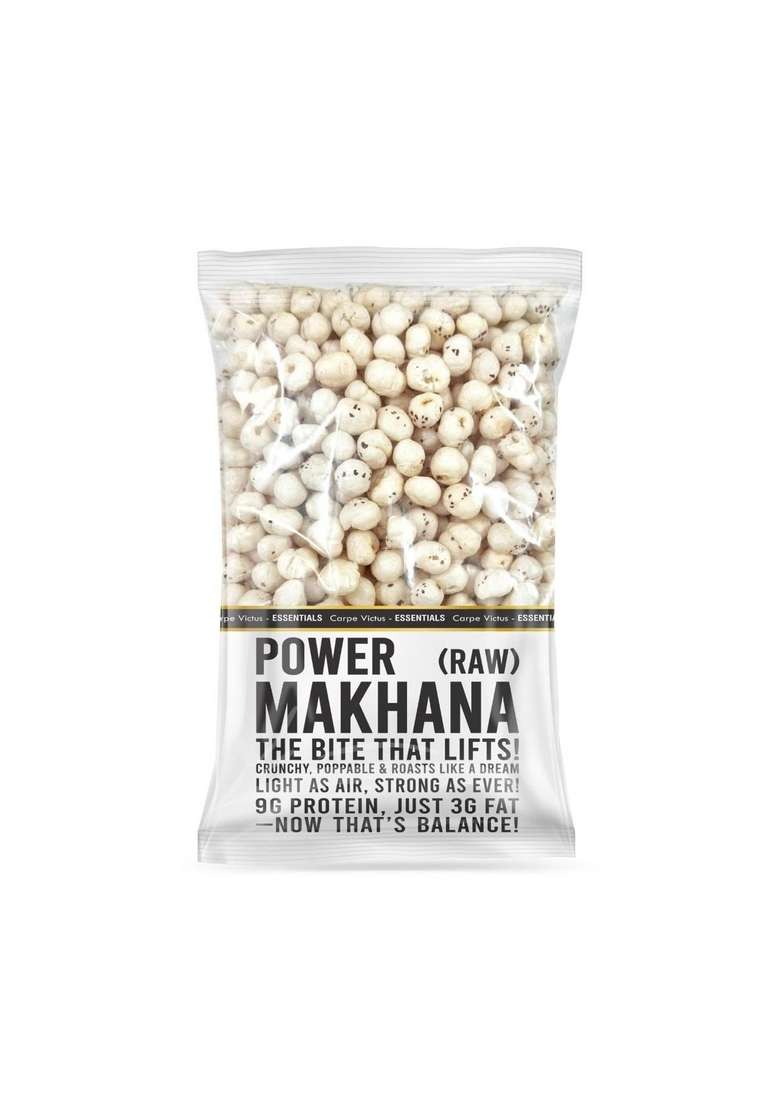 Carpe Victus Raw Plain Phool Makhana 100 Gms Fresh Fox Nuts Ready To Cook Foxnuts Popped Lotus Seeds Makhanas Healthy Snacks - Indya