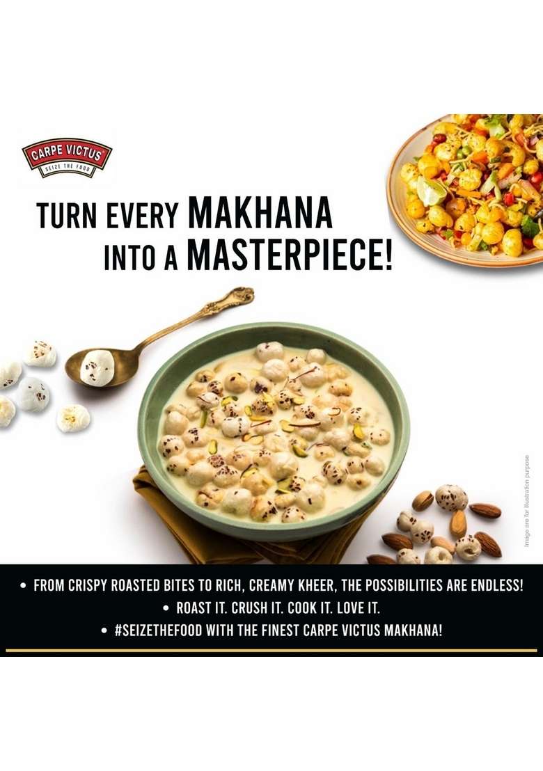 Carpe Victus Raw Plain Phool Makhana 100 Gms Fresh Fox Nuts Ready To Cook Foxnuts Popped Lotus Seeds Makhanas Healthy Snacks - Indya