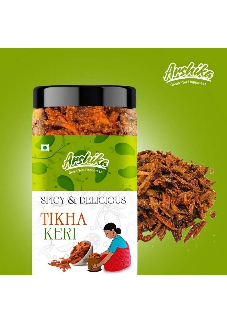 Arshika 100 Orginic Healthy Teekha Keri Mukhwas Pachak Tangy Raw Mango Digestive Churan Pack Of 1 400G - Indya