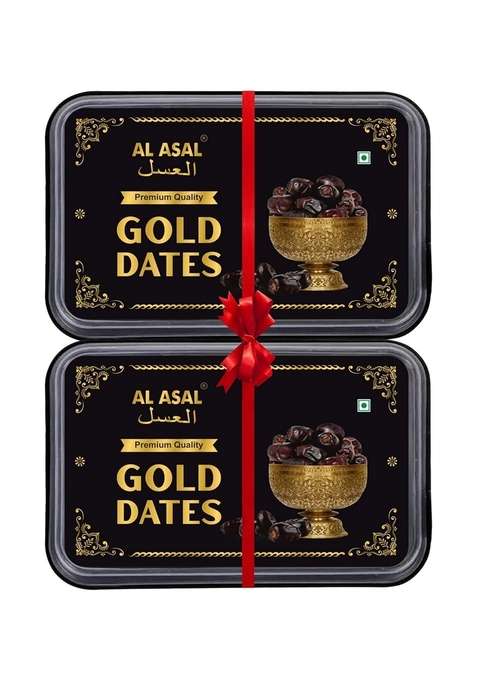 Al Asal Gold Dates 1Kg 500G – Premium Soft Mazafati Khajur | Natural Dry Fruits No Added Sugar Preservatives Gluten Free Vegan Fresh Saudi Arabian Khajoor Khejur