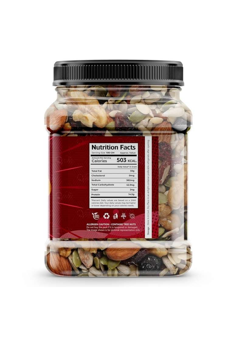 Vedic Wellness Healthy Mix Dry Fruits And Nuts | For Every Occasion Fresh 1 Kg - Indya