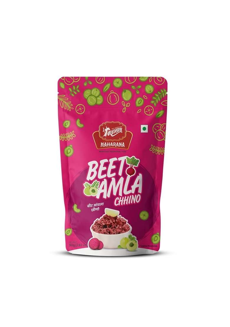 Maharana Beet Amla Chhino Anytime Mouthfreshner With Goodness And Beetroot 80G Pack Of 2 160G - Indya