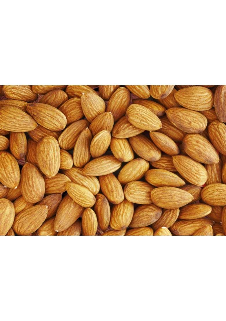 Organic Nuts Whole 100 Natural Premium Californian Almonds Value Pack Pouch 500G - Indya