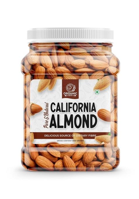 Organic Nuts Whole 100 Natural Premium Californian Almonds Value Pack Pouch 500G
