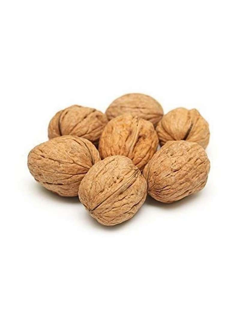 3P Kashmiri Organic Natural Inshell Walnuts With Shell Akhrot Dry Fruit | Whole Wallnut Sabut 1Kg - Indya