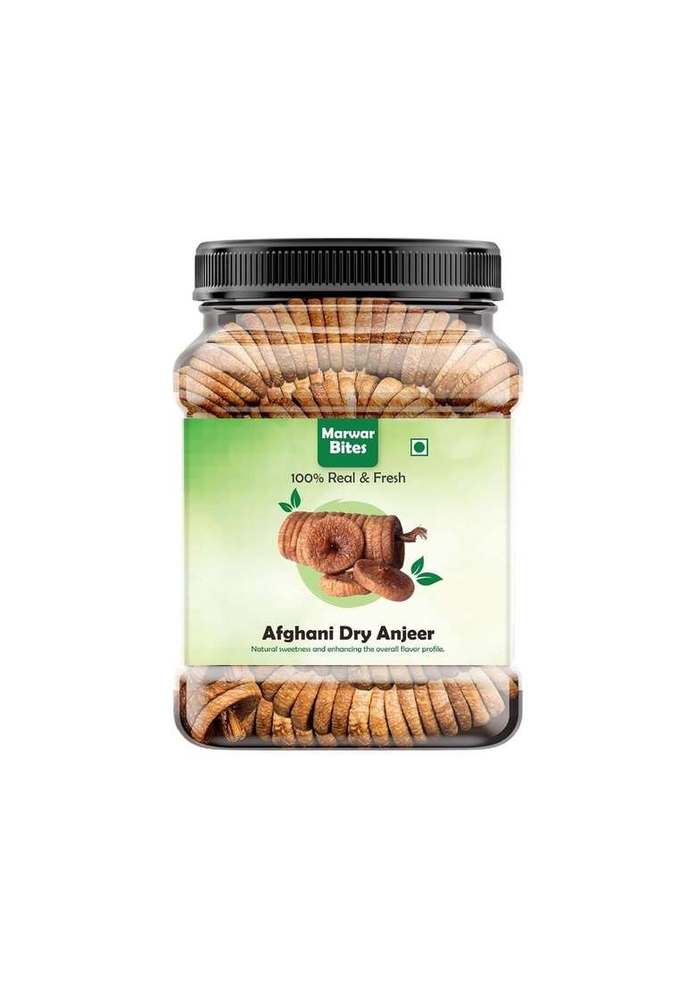 Marwarbites Premium Afghani Anjeer 1Kg | Naturally Soft Juicy Dried Figs Dry Fruit No Added Sugar Rich Source Of Fiber Low In Fat Healthy Snack Jar Pack 1 - Indya