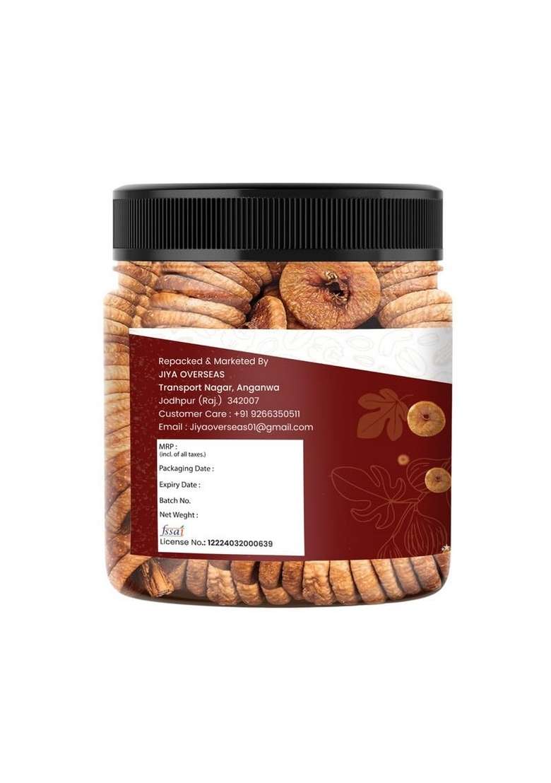 Marwarbites Premium Afghani Anjeer 1Kg | Naturally Soft Juicy Dried Figs Dry Fruit No Added Sugar Rich Source Of Fiber Low In Fat Healthy Snack Jar Pack 1 - Indya