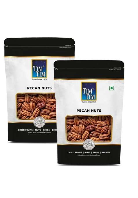 Tim Premium Pecan Nuts – Raw Whole Natural | Heart Healthy Superfood Keto Vegan Snack 250G X 2 500G