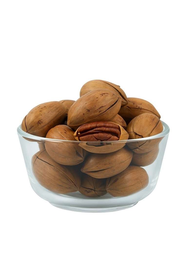 Kashmir Exotics Premium Roasted Pecan Nuts With Shell 250G – Whole Natural Fresh Crunchy Healthy Snack Rich In Protein Fiber Antioxidants - Indya