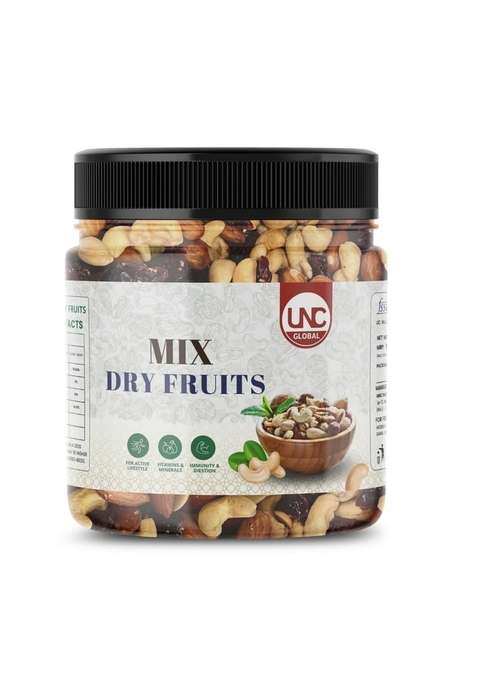 Unc Global Healthy Mixed Dry Fruits Pack | Premium Nuts Raisins No Added Sugar Ideal For Gifting Snacking Daily Nutrition 250Gm
