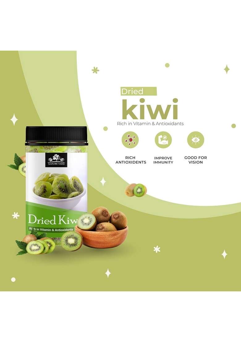 Nature Yard Dried Kiwi Dry Fruit Slices 250Gm Naturally Dehydrated - Indya