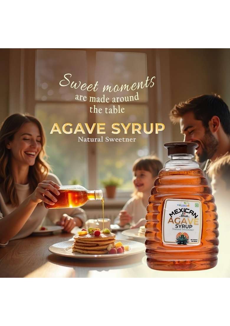 Woldko Mexican Blue Agave Syrup Natural Sweetener Net Weight 500Gm - Indya