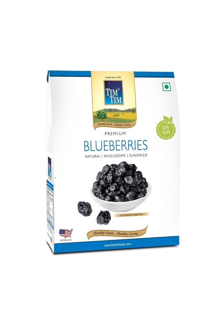 Tim Premium Dried Blueberries 250Gm - Indya