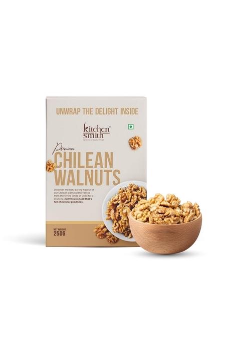 Kitchensmith Chilean Walnuts 250Gm | Delicious Crunchy High In Anti Oxidants Premium Akhrot Rich Omega 3 Healthy Snack