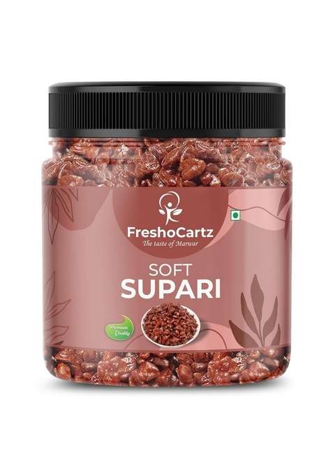 Freshocartz Premium Soft Supari | Raseeli Chikni Betel Nuts After Meal Mukhwas Sweet Mouth Freshener Jar Pack Betal Nut 300G Of 1