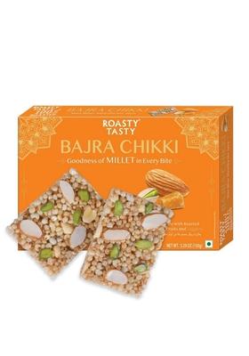 Roasty Tasty Pearl Millet Bars Bajra Bite | Chikki Peanut With Jaggery Protein Snacks No Added Sugar Healthy Energy Bar Replacement Pack Of 1 150G
