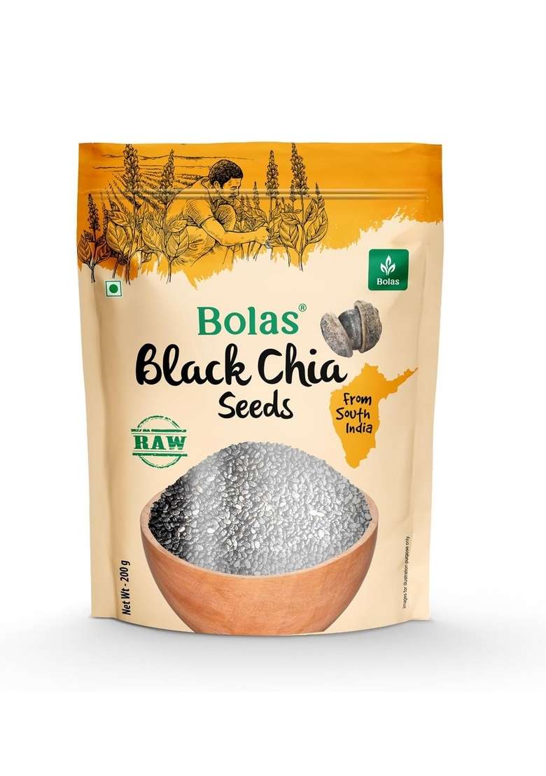 Bolas Black Chia Seeds 200G - Indya