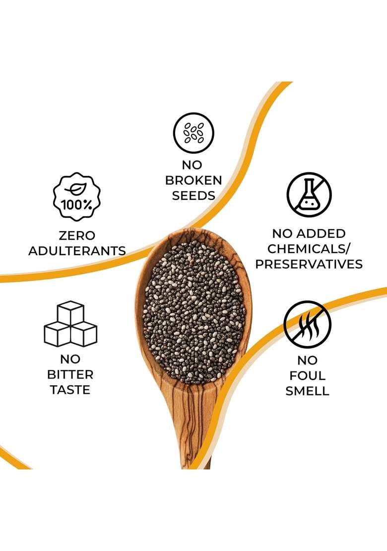 Bolas Black Chia Seeds 200G - Indya