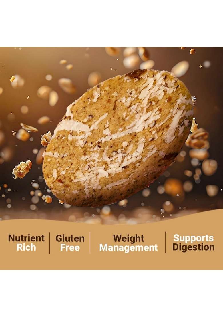 Beyond Food Oatmeal Cookies Pack Of 12 X 20 G Each |No Added Sugar|No Aata Maida|Coconut Crunch|Packed With Nuts Seeds Dry Fruits|High Protein Biscuits Combo For Adults Kids 240 Grams - Indya