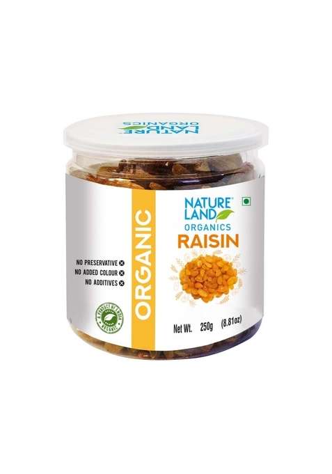 Natureland Organics Raisins Jar 250 G