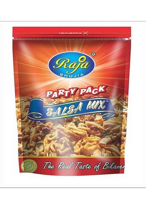 Raja Bhujia | Salsa Mix |Party Pack |1Pkt 900Gm |In Side Pickle||Ready To Eat|Namkeen|Party Snacks|Indian Snacks|Smokey Flavour|Evining Party Snacks| |Healthy Namkeen|