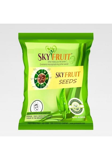 Skyfruit Sky Fruit Kadwa Badam Peeled Sugar 1 Kg | Diabetes Bitter Almonds Mahogany Seeds