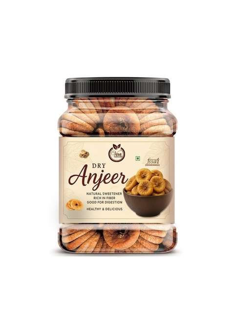 Vexa Naturals Premium Dried Afghani Anjeer Figs 250 Gm | Rich Source Of Vitamins Fiber Iron Natural Dry Fruit Healthy Snack