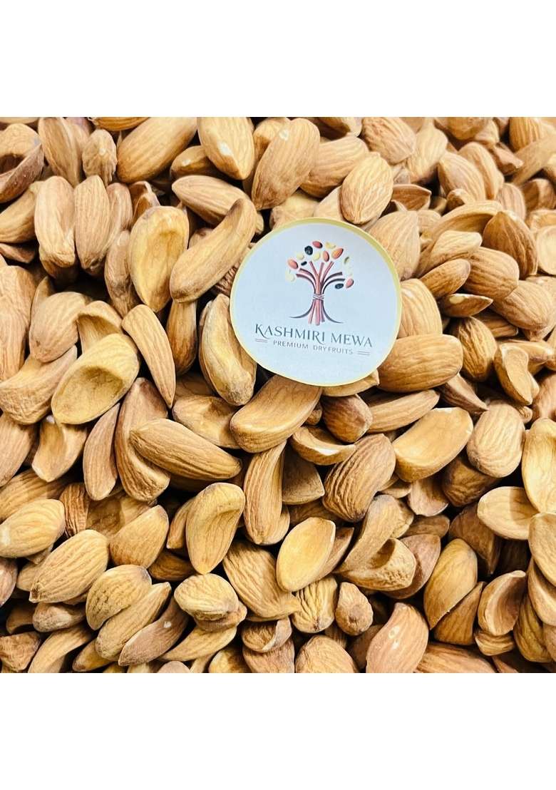 Kashmiri Mewa Natural Mamra Almonds | Badam 500Gm Original Organic Chemical Free High Oil Content Supports Brain Health Boosts Immunity Perfect For Kids Students Vegan Gluten - Indya