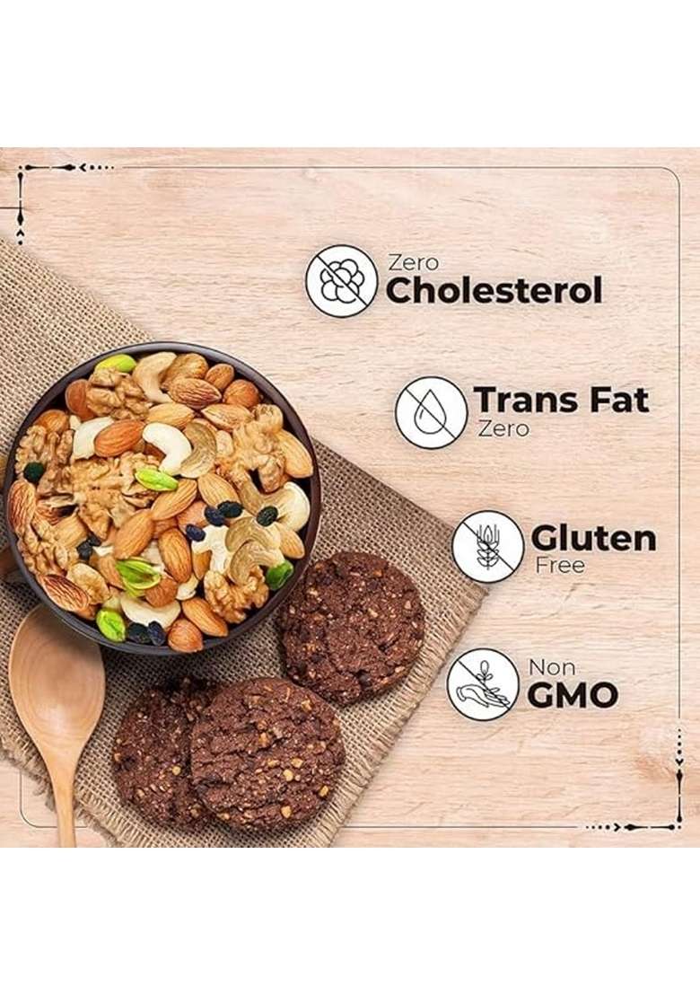 Nut O Healthy Berry Dry Fruit Mix 500G 250G X 2 Almond Cashew Walnut Green Black Raisin Cranberry Sunflower Seed Pumpkin Seeds Mixnut Fruits Pack Superfood Trail - Indya