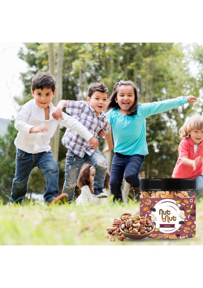 Nut O Healthy Berry Dry Fruit Mix 500G 250G X 2 Almond Cashew Walnut Green Black Raisin Cranberry Sunflower Seed Pumpkin Seeds Mixnut Fruits Pack Superfood Trail - Indya