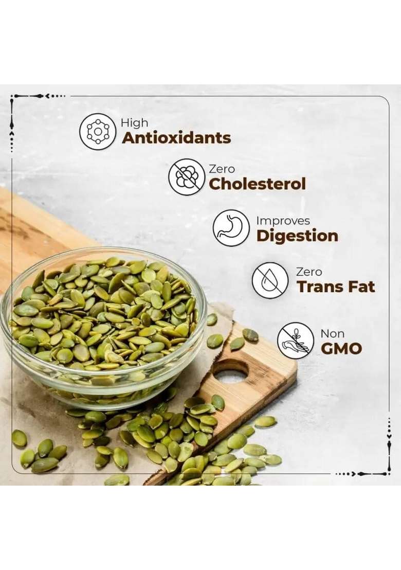 Granic Farms Raw Pumpkin Seeds 1Kg – Premium Aaa Grade Superfood | High In Protein Fiber Antioxidants Boosts Immunity Supports Weight Management Perfect Healthy Snack For Eating Salads Smoothies 1000 Gm - Indya